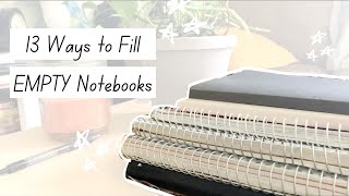 13 ways to fill your notebooks  journaling ideas amp inspiration [upl. by Akselaw]