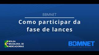 Como participar da fase de lances no BBMNET [upl. by Sarchet]