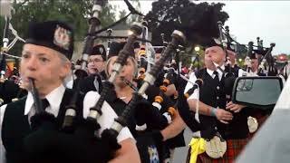 2024 08 24 Kincardine Massed Bands Parade [upl. by Aihsenyt]