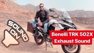 2019 Benelli TRK 502X Exhaust Note [upl. by Purdum]