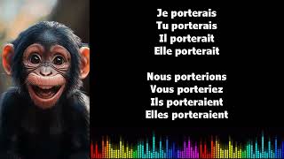 ♫ Japprends le français ♫ Conjugaison I PORTER I Conditionnel Présent [upl. by Goran544]