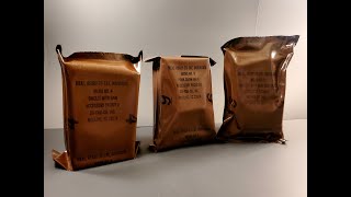 1993 US MRE Review Extremely Fresh 3 Meal 24 Hour Ready to Eat Preserved Food Ration Tasting Test [upl. by Ahsimal650]