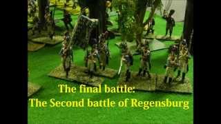 2nd Battle of Regensburg 1809 fictonal campaign  54mm About Bonaparte wargame rule [upl. by Atteiluj]