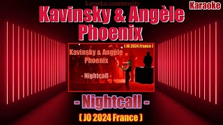 Karaoke  Kavinsky  Angèle  Phoenix  Nightcall Cloture JO 2024 France [upl. by Funch787]