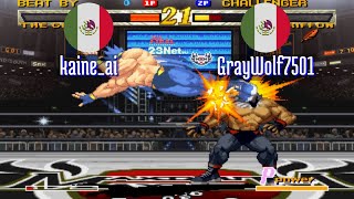 FT5 garou kaineai MX vs GrayWolf7501 MX Garou Mark of the Wolves Fightcade Aug 20 [upl. by Tiras837]