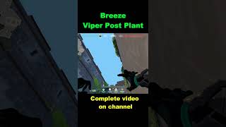 new viper breeze post plant lineups shorts valorantclip valorantclips [upl. by Hess]