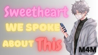 Soft Bf quotCorrectsquot Your Behavior M4M Sub Listener RP ASMR [upl. by Nerin]