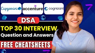 DSA Interview Questions for AccentureCapgeminiCognizant etc technicalinterviewquestions jobs [upl. by Stoneman]