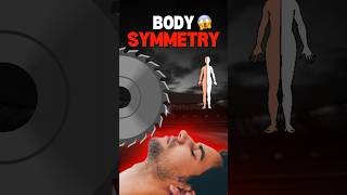 Human body cut in two parts 😱  Body Symmetry science education facts biology neet [upl. by Sirenay]