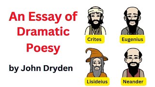 An Essay of Dramatic Poesy by John Dryden  Literary Criticism  Explained in Urdu amp Hindi [upl. by Aiuqat879]