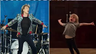 Mick Jaggers Girlfriend Melanie Hamrick Shares Sweet Video of Their Son Deveraux 6 Dancing [upl. by Bathulda]