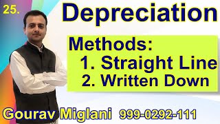 Depreciation Methods  Straight Line Method of Depreciation Written Down Value Method  Accounting [upl. by Nyrmac126]