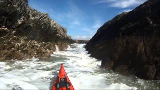 Anglesey Tidal Paddling in Sea Kayaks with SKUK Day 1 [upl. by Glenine]