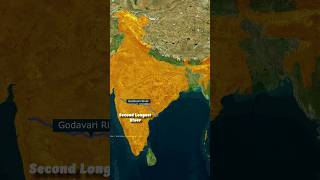 Godavari River Origin map godavari geography youtubeshorts river upsc prelims2024 ssc [upl. by Wildee]