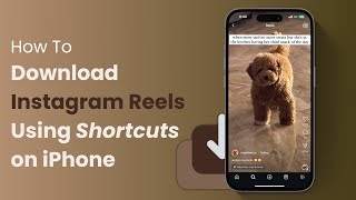 How To Download Instagram Reels Using Shortcuts on iPhone [upl. by Ecnerrot]