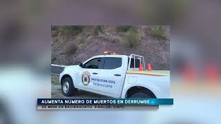 Aumenta número de muertos en derrumbe de mina en Badiraguato Sinaloa CNPC [upl. by Ricardama]