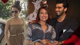 Kangana Ranaut AVOIDS media interaction Sonakshi Sinha amp Arjun Kapoor SPOTTED together [upl. by Euqinot394]