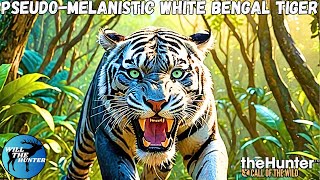 PSEUDOMELANISTIC WHITE BENGAL TIGER  A Diamond Tiger On Sundarpatan  TheHunter Call Of The Wild [upl. by Llednor]