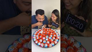 10 SECONDS KINDER JOY EATING CHALLENGE😱 EAT amp WIN CASH PRIZE😍🤑🔥 shorts eating foodchallenge [upl. by Weigle]