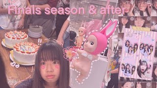 FINALS season amp after💫🍓🫧 vlogstrips w friendsschool life school vlog grwm [upl. by Sowell]