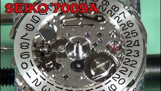 Seiko 7009  Assembling watch movement [upl. by Rrats]