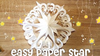 🌟Weihnachtsstern aus ButterbrottütenEasy Christmas Paper Star [upl. by Ecylla667]