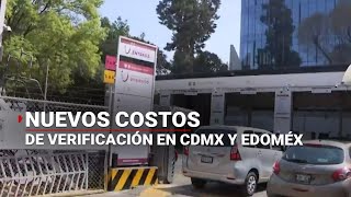 Estos son los nuevos costos de verificación para la CDMX y Edomex [upl. by Aielam]