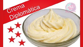 Crema Diplomática  La Combinación Perfecta de Crema Pastelera y Crema Chantilly│Club de Reposteria [upl. by Lecia]