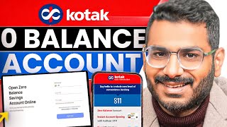 Kotak Mahindra Bank Open Account Zero Balance  Kotak 811 Account Opening Online Zero Balance [upl. by Brenan]