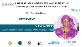 Interview  Dr Fatou CISSE  CRES [upl. by Eserehc]