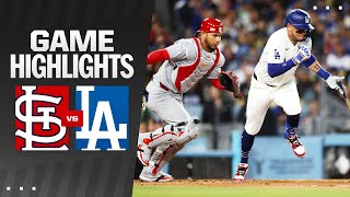 Cardinals vs Dodgers Game Highlights 32924  MLB Highlights [upl. by Dambro]