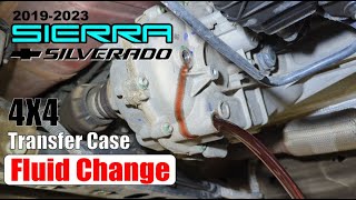 20192024 SierraSilverado 4X4 Transfer Case Oil Change [upl. by Nicoli261]