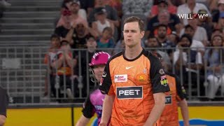 Jason Behrendorff 3 wickets vs Sydney Sixers  39th Match  PRS vs SYS [upl. by Eicyac]