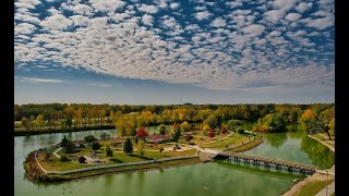 Angels Park Memorial Island Evansdale Iowa Tribute via Drone [upl. by Matazzoni]