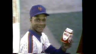 1986 Americas Dairy Farmers Milk quotDarryl Strawberry  Milks Got Morequot TV Commercial [upl. by Acsicnarf]