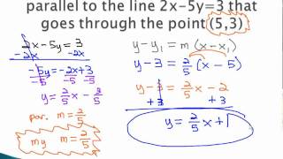 Parallel and Perpendicular  Equations [upl. by Eelik]