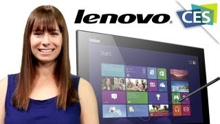 New Lenovo Wireless Screens  CES 2013 [upl. by Kalam]