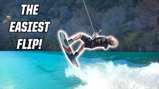 THE EASIEST FLIP  WAKEBOARDING [upl. by Johannessen641]