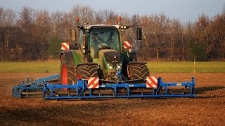 Speed harrow with Fendt 724 and Lemken Kompaktor  Snel eggen  Biddinghuizen [upl. by Nolte]