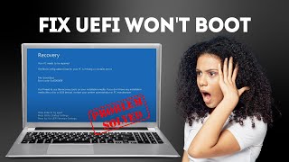 Your PC needs to be repaired Windows 1011  Fix UEFI Wont Boot [upl. by Grieve]