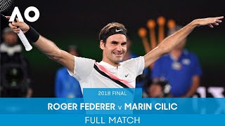 Roger Federer v Marin Cilic Full Match  Australian Open 2018 Final [upl. by Akino760]