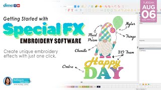 Getting Started with SpecialFX Embroidery Software  Software Success [upl. by Nroht]