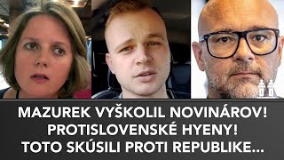 MAZUREK UPRATAL NOVINÁROV Neuveríte aký zákerný plán chystali po voľbách proti Republike [upl. by Gmur576]