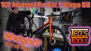 Giant TCR Advanced Pro Disc 0  Unboxing Weight and Freehub Sound Ultegra Di2 Medium [upl. by Cortney]