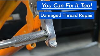 It CAN Be Saved  Derailleur Hanger Thread Repair [upl. by Antons]