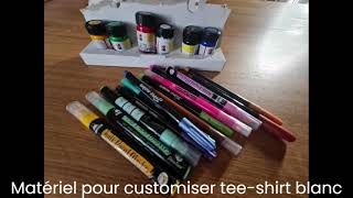 Customiser un tee shirt blanc [upl. by Socin]