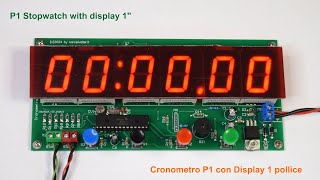 P1 Cronometro Centesimale 1100  Centesimal stopwatch with 1 inch display [upl. by Draude]