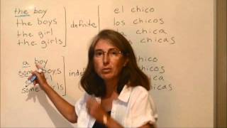 Spanish Articles Definite Indefinite Feminine Masculine Singular Plural [upl. by Nerua110]