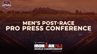 Mens PostRace Pro Press Conference  2024 VinFast IRONMAN 703 World Championship Taupō [upl. by Atte]