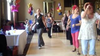 Throw the dice line dance by Joey Warren taught at World Masters Manchester 2011 [upl. by Devan707]